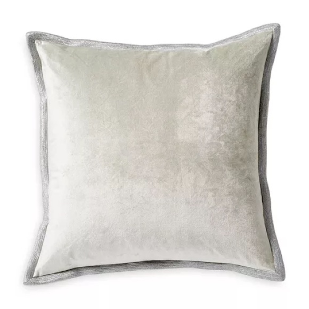 NWOT Michael Aram Velvet Metallic Embroidered Decorative Pillow, 18" x 18"